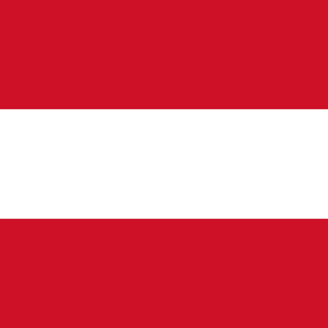 Red and white horizontal stripe