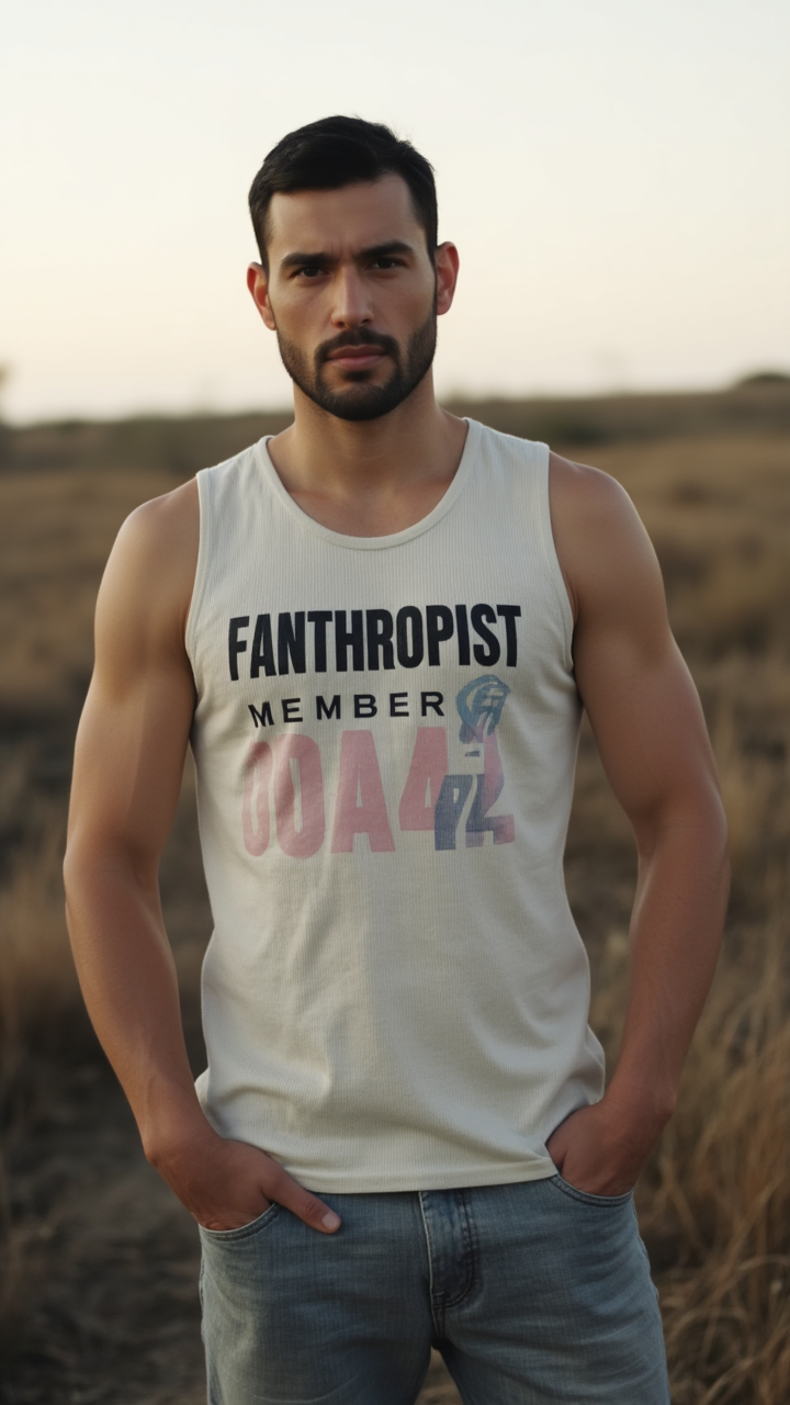 Mens Training Tank - Ivory White